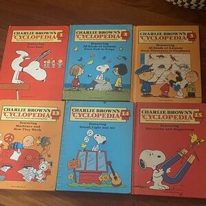 1980’s bundle of Charlie Brown encyclopedia’s